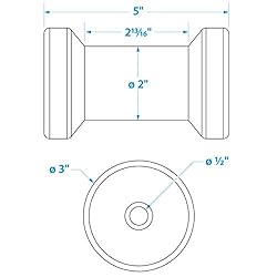 Seachoice Molded Spool Roller w/Plastic