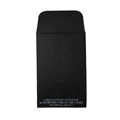 Black Oil Wax Extract Coin Envelopes 2.25