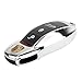 TOMALL Replacement Key Cover Silver Plating Chrome for Cayenne Panamera Macan 911 Carrera Key Shell Case
