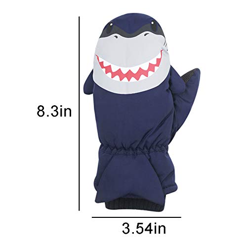 Kids Toddlers Waterproof Warmest Ski Snowboard Gloves Kids Winter Mittens,Animal - Thumbnail 6