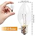 10 Packs 15 Watt Light Bulbs Compatible with Scentsy - C7 Replacement Salt Lamp Bulb for Plug in Night Wax Warmer Diffuser 15W 120 Volt, E12 Candelabra Base