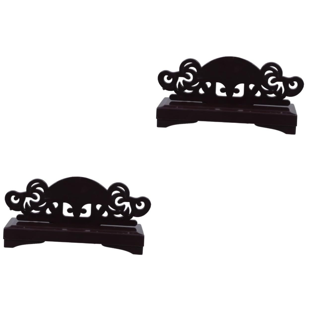 Didiseaon Wedding Decor 2pcs Folding Fan Display Stand Japanese Fan Holder Chinese Fan Base Hand Fan Organizer for Antique Folding Hand Fans Handheld Fans Folding Fan Stand