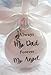 Dad Memorial Christmas Ornament with Angel Wing Charm Sympathy Gift