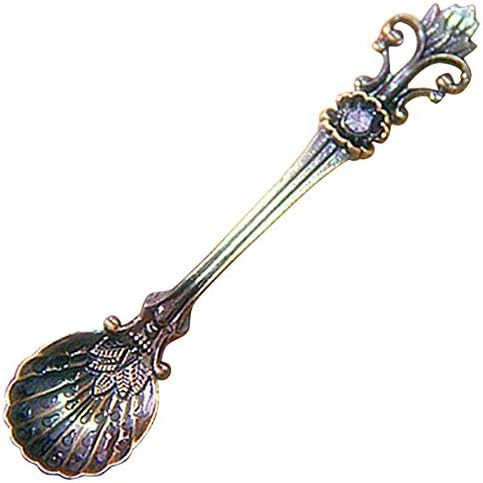 Set Spoon - Royal Style Metal Carved Coffee Spoon Set Vintage Table Antique Tea Spoons 1pc K - Gold Rose Coffee Steel Bulk Canisters Scoops Stainless Tablespoon Plastic Clips Handle Long