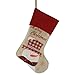 DEJU Christmas Stockings Set of 3, Santa, Snowman & Reindeer, 17