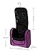 Premium Cosmetic Bag By AmElegant - Spacious Women And Men Toiletry Bag - Makeup Organizer And Beauty Product Organizer (Purple)