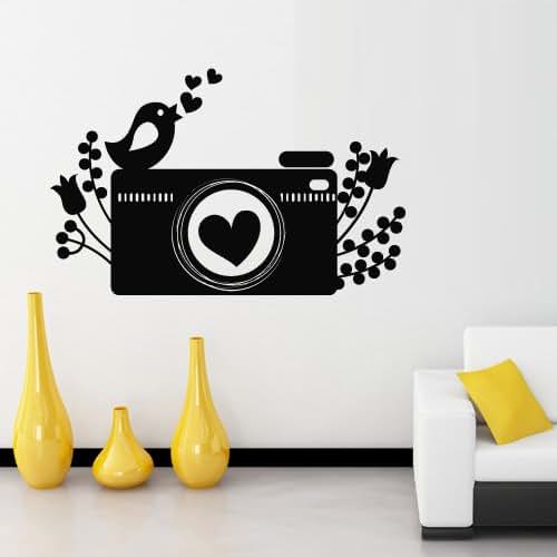 Amazon.com: Wall Decal Hand drawn camera Art Photo Salon
