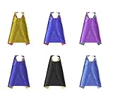 Superhero Capes (6 Pack) Kids Birthday Favors Multiple Colors Dress Up Costumes
