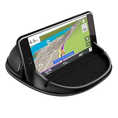 Loncaster Car Phone Holder, Car Phone Mount Silicone Car Pad Mat for Various Dashboards, Slip Free Desk Phone Stand Compatible with iPhone, Samsung, Android Smartphones, GPS Devices and More