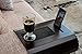 meistar Sofa Tray Table wth EVA Base and Cellphone Holder. Fits Over Square Chair arms. (Tobacco/Dark Brown)