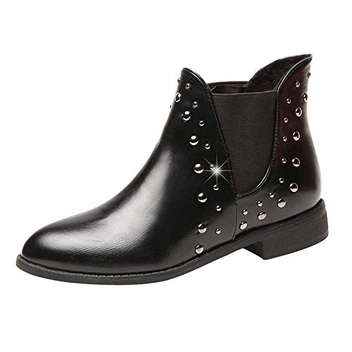 Respctful (â—Ë™â–¾Ë™â—) Winter 2018 Shoes,Women's Fashion Boots Rivet Boots Round Head Booties Stylish Boots