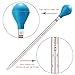 10ML Glass Graduated Droppers Pipettes Dropping Pipettes Fluid and Liquid Pipettors with Big Rubber Caps 4 Pcs