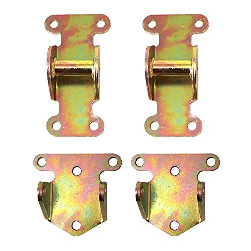 Black Solid Motor Mounts For SBC Chevy 327 350 400 - Offroad & Racing, Steel