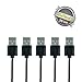 AVLT Micro USB Cable Android (5 - Pack, 9.84 inch) USB to Micro USB Cables High Speed USB2.0 Sync and Charging Cables for Samsung, HTC, Xbox, PS4, Kindle, Nexus, MP3, Tablet and More