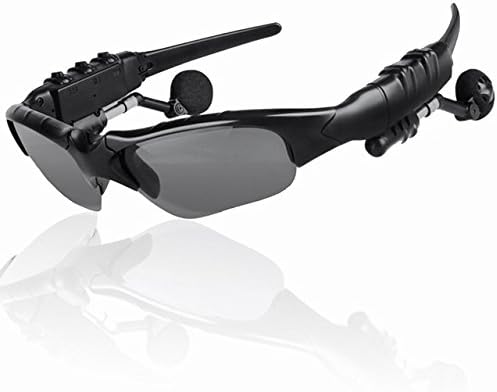 [ฺBlack]Outdoor Sport Bluetooth Sunglasses With Mic Wirless Headset Earphones Sun Glasses Stereo Headphone For iPhone Samsung xiaomi