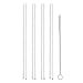 Hummingbird Glass Straws Clear Straight 9