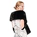 Dikoaina Women's Winter Fake Faux Fur Scarf Wrap Collar Shawl Shrug