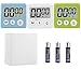 Great Polly 3 Pack Digital Kitchen Timer Cooking Timers Clock with Alarm Magnetic Back and Stand, Minute Second Count Up Countdown, Large LCD Display Batteries Included