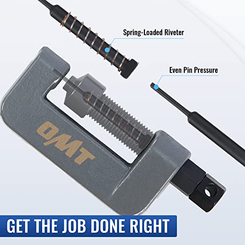 OMT Chain Breaker, 19pc Chain Breaker Tool Kit with C Frame 3 Anvils 5