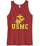 Cybertela Men's United States Marine Corps USMC Tank Top (Red, Large)
