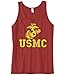 Cybertela Men's United States Marine Corps USMC Tank Top (Red, Large)