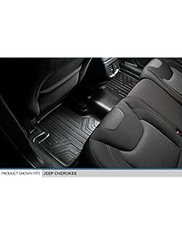 maxfloormat Piso Esteras para Jeep Cherokee (2014   2017), juego completo (Negro)