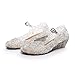 Yous-us Children's Princess Shoes£¬Cinderella Girls Soft Crystal Plastic Shoes£¬Cosplay Jelly Shoes White