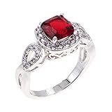 Lavencious Princess Cut CZ Rings Wedding Party Statement Cocktails Gold Plated Size 5-10