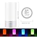 SOLLED LED Table Lamp, Sensor Touch Bedside Lamp, Dimmable Warm White Night Light, RGB Color Changing Modern Desk Lamp Nightstand Lamp For Bedroom, Plug-in