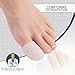 Dr. Frederick's Original Soft Gel Toe Protectors for Men & Women - 6 ct - Toe Caps for Foot Pain Relief - Sleeves for Ingrown Toenails, Corns, Calluses, and Blisters - Medium - White