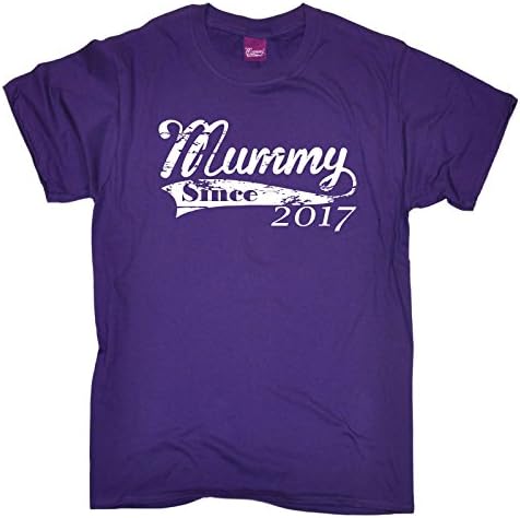 123t Men's Mummy Since 2017 Mum Mother T Shirt Grandma Children Child Kids Granny Year Personalised Baby Babies Birthday Gift Christmas Present T-SHIRT