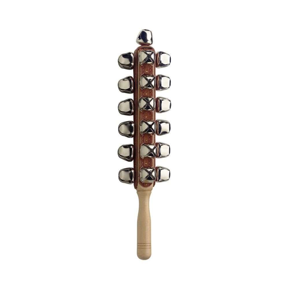 Stagg SLB-25 Sleigh Bells on Wooden Stick