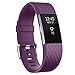 iGK Replacement Bands Compatible For Fitbit Charge 2 Bands, Adjustable Replacement Bands with Metal Clasp Compatible For Fitbit Charge 2 Wristbands Special Edition Plum Large