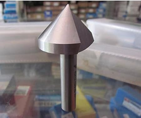 Generic 30mm : 1PC 25-60mm range one blade 90 degree chamfer drill countersink drill drilling and chamfering device aluminium metal plate taper