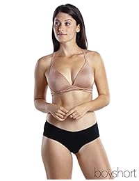 Emprella Calzones tipo ’boyshort’ para mujer, cómodo algodón ultra suave, 10 unidades