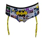 DC Comics Batman Comics Panty With Garters for women (Large)