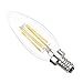 Kohree E12 Edison Bulb LED Candelabra Bulb Chandelier Bulb B10 Candle Light Bulb 40W Equivalent, 2700K Warm White, ETL Listed Non-Dimmable (Pack of 6)