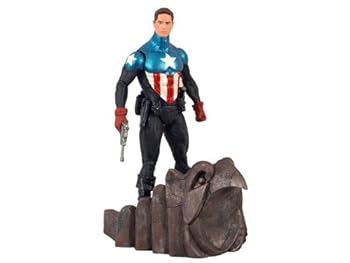 Toy Disney Marvel Select Captain America Action Figure -- 7'' H Book
