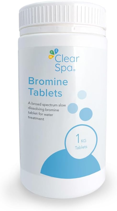 ClearSpa Bromine Tablets 1kg Slow Release for Hot Tub Spa Pool Water Treatment