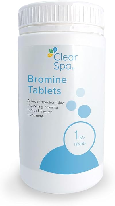 ClearSpa Bromine Tablets 1kg Slow Release for Hot Tub Spa Pool Water Treatment