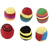 Blue Panda Hacky Sack (6 Pack), 6 Crochet Knitted Designs