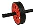 Dual Wheel Ab Exerciser, Red - Abdominal Rollout Equipment with Anti Slip Grips and Double Wheels