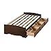Prepac Twin Mate's Platform Storage Bed with 3 Drawers, Espresso