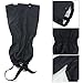 TRIWONDER Snow Leg Gaiters Waterproof Boot Gaiters Leggings Cover for Hiking Walking Climbing Hunting Cycling (1 Pair) (Black)