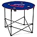 NFL Logo Brands Buffalo Bills Collapsible Round Table with 4 Cup Holders and Carry Bag, Team Color