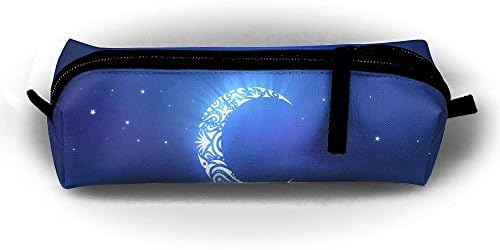 Holy Ramadan Moon Unisex Stationery Pouch Zipper Cosmetic Bags Cylindrical Purse