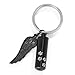 XIUDA Cylinder Cremation Necklace for Ashes Dog Paw with Angel Wing Charm Pendant Urn Necklace for Ashes (Middle)