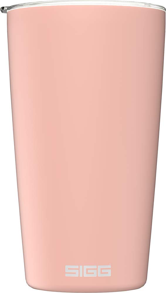 Sigg - Coffee Travel Mug Neso Pure Ceram - with Tritan Lid - Dishwasher Safe - Lightweight - BPA Free - 18/8 Stainless Steel - Pink - 0.4 L