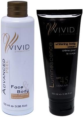 Vivid Essentials Advanced Peel & Luminescence Whitening Body Cream Set