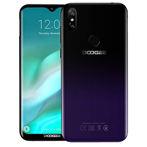 2019 DOOGEE Y8 3GB+16GB Unlock Smartphone Android 9.0 4G LTE 6.1" FHD 19:9 3400mA (Purple)